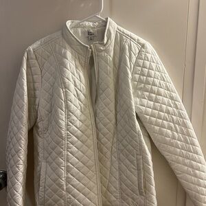 Eddie Bauer Women's Cream Quilted Puffer Jacket